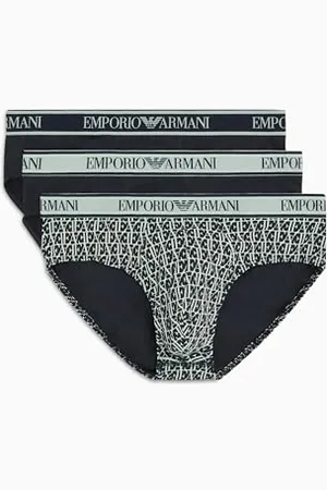 Emporio Armani Herren Stretch Cotton Core Logoband 3-Pack Boxer, , S (3er Pack)
