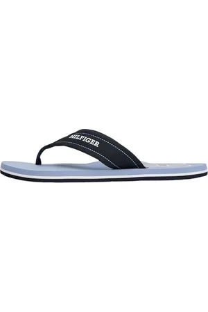 Tommy Hilfiger Herren Hilfiger H Padded Beach Sandal Fm0fm05536 Zehentrenner, Blue (Brisk Blue), 40 EU