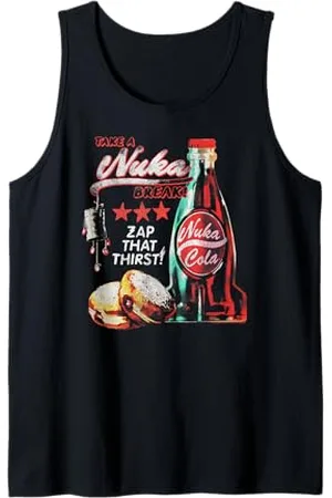 Fallout Video Game Take a Nuka Cola Break Zap That Thirst Tank Top