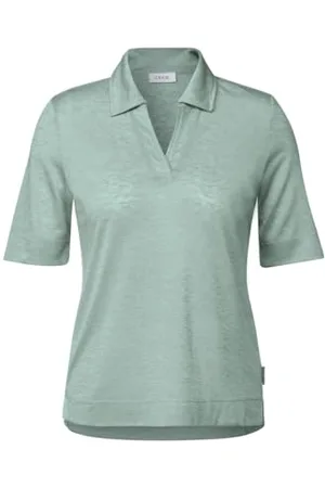 CECIL Linen Optic_Polo with Collar L