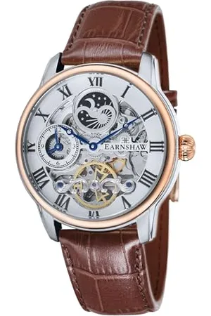 THOMAS EARNSHAW Herren- Armbanduhr Longitude Analog Automatik