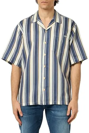 JACK & JONES RDDCAIN Linen Resort Shirt Stripe S/S SN