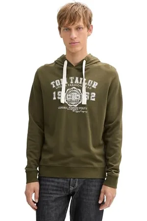 TOM TAILOR Herren 1042270 Sweatshirt, 10366-Black Olive, M