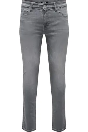 Only & Sons Herren ONSLOOM ONE LMGD 8265 MAT DNM NOOS Slim-fit-Jeans, , 30W x 32L