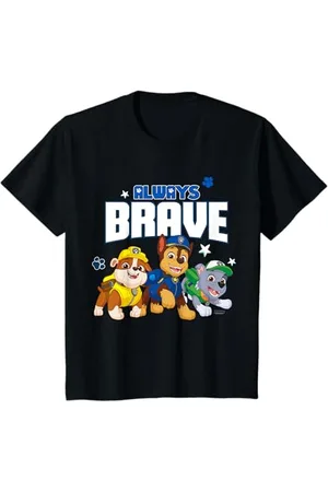 Paw Patrol Kinder - Chase Rubble Rocky Always Brave T-Shirt
