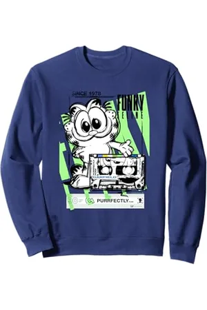 Garfield Retro Katze Kassette Sweatshirt