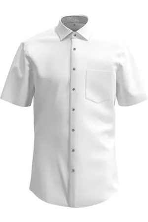 Seidensticker Herren Business Hemd - Regular Fit - Bügelfrei - Kent-Kragen - Kurzarm - 100% Baumwolle