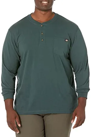 Dickies Herren Big Tall Long Sleeve Heavyweight Henley, , 3X-Groß