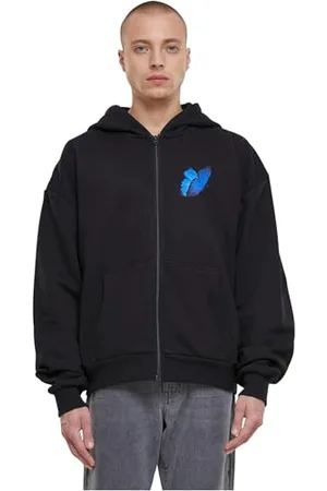 Mister Tee Herren Le Papillon Heavy Oversize Zip Hoody XS Black