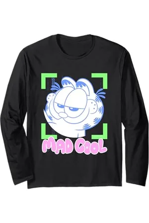 Garfield Mad Cool Retro Katze Langarmshirt