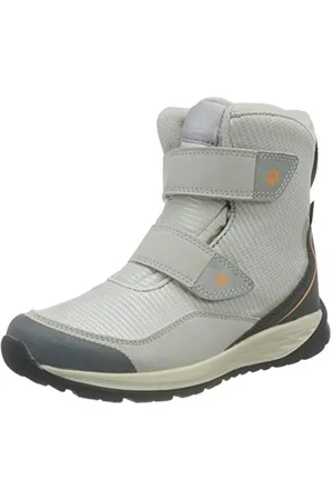 Jack Wolfskin Jungen Unisex Kinder Polar Bear Texapore HIGH VC K Schneestiefel, Light Grey/Off White, 29 EU
