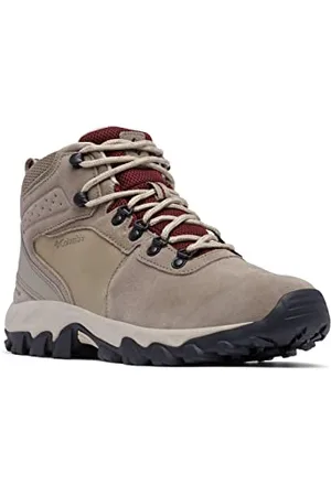 Columbia Newton Ridge Plus II Suede WP wasserdichte Wanderstiefel für Herren, Braun (Pebble x Deep Rust), 43.5 EU