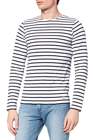 Armor.lux Herren Plozevet Pullover, Weiß/Schiff, XX-Small