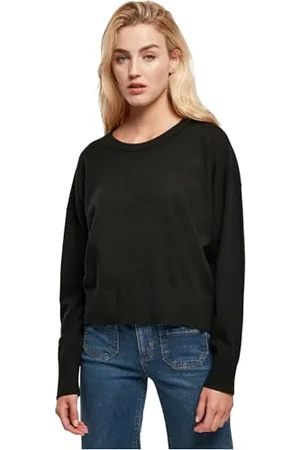 Urban classics Damen TB5448-Ladies Eco Viscose Oversized Basic Sweater Sweatshirt, Black, S