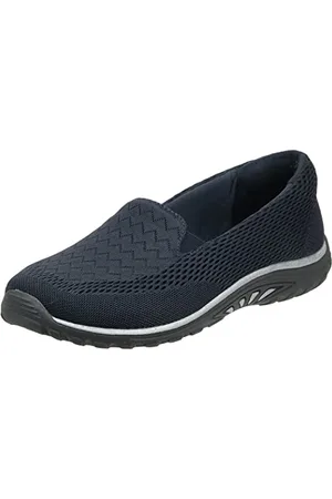 Skechers Reggae Fest-Willows-Wide Slipper, flach, Blau , 42 EU
