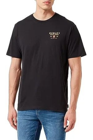 Hurley Herren Gepresstes T-stück T-Shirt, , S