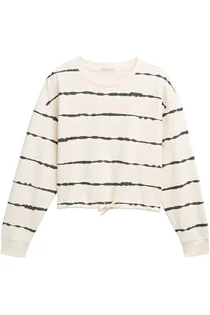 TOM TAILOR Loose Fit Bluse mit Streifenmuster, Berry red Thin Stripe, 38