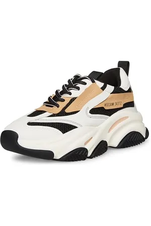 Steve Madden Damen Possession Sneaker, Schwarz/Braun, 37 EU