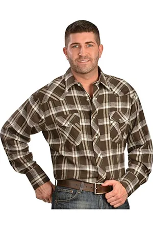 Wrangler Herren Western leichtes Flanellhemd - - XX-Large