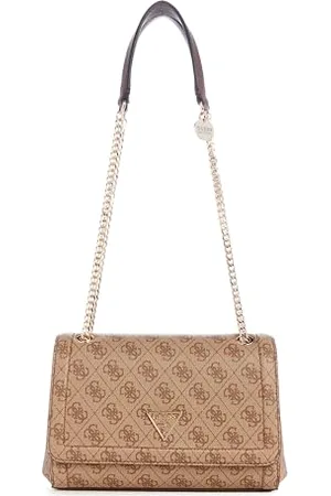 Guess Damen Noelle Convertible Flap, wandelbare Umhängetasche, Crossbody-Klappe