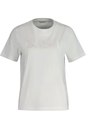 GANT Damen REG Tonal Graphic SS T-Shirt, , Large