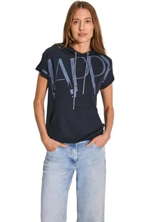 CECIL Damen B321929 T-Shirt mit Schriftzug, , 36