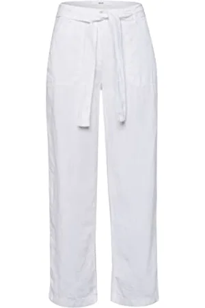 Brax Damen Style Maine S aus Leinen Hose, WHITE, 36K