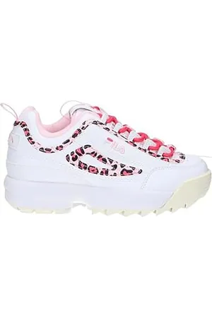 Fila Disruptor P Kids Sneaker, White-Leopard, 31 EU