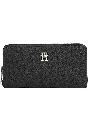Tommy Hilfiger TH EMBLEM LARGE ZA Geldbörsen Damen, (Black), OS