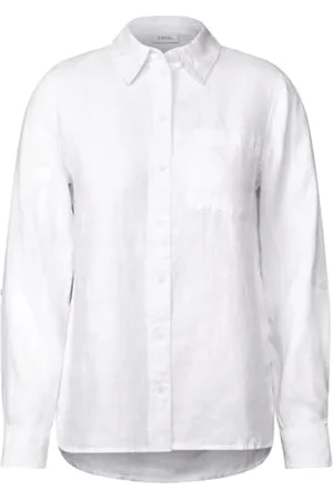 CECIL Damen B345377 Bluse, White, Medium