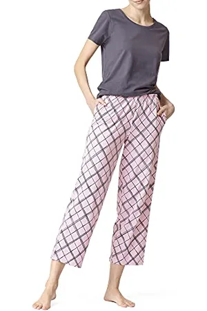 HUE Damen Pyjama-Set mit kurzen Ärmeln und Skimmer Pyjamaset, , XL Größen