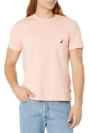 Nautica Herren Solid Crew Neck Short-Sleeve Pocket T-Shirt, , Mittel