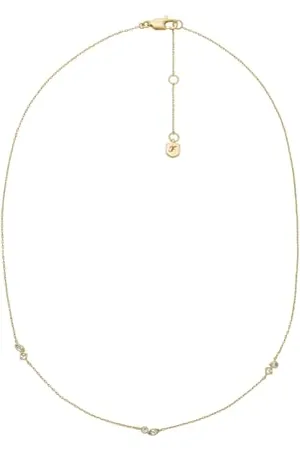 Fossil Ellis Damen -Ton Messing Halskette, JA7287710