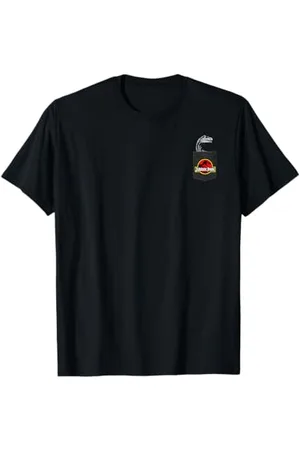 Jurassic Park Raptor In Pocket Left Chest T-Shirt