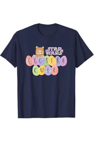 STAR WARS Easter Ewok Egg-Stra Cute Pastel Color Big Logo T-Shirt