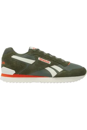 Reebok Unisex Glide Ripple Clip Sneaker, Breakaway Green/Chalk/Pump ORANGE, 42 EU