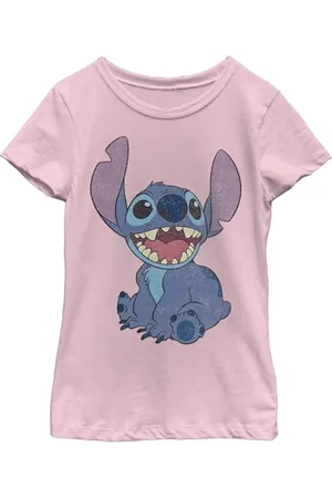 Disney Mädchen Basic Happy Stitch T-Shirt, M
