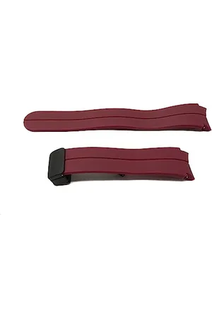 System-S Armband 20 mm aus Silikon für Samsung Galaxy Watch 5 4 Smartwatch in Rot