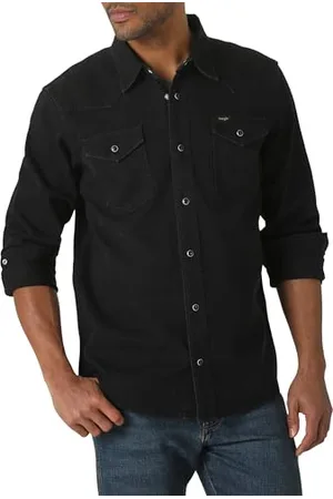 Wrangler Herren Iconic Regular Fit Snap Shirt Hemd mit Button-Down-Kragen, , Klein
