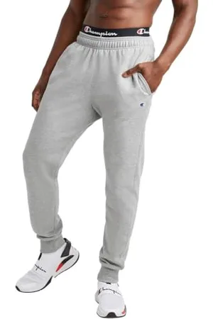 Champion Herren Powerblend Retro Fleece Jogger Hose, Oxford Gray-549314, Mittel