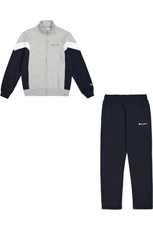 Champion Herren Legacy Script Shop Color Block (220290) -Soft Compact Powerblend Fleece High-Neck Sportanzug, , L