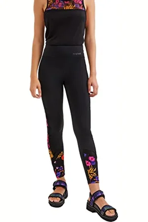 Desigual Womens Football Leggings, Black, XS