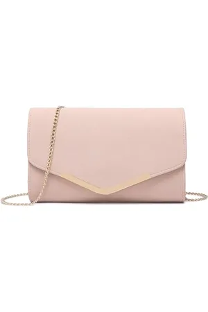 MISS LULÙ Damen Clutch Elegante Umschlag Abendtasche mit Kette Hochwertige Handtasche für Hochzeit Party und Abschlussball