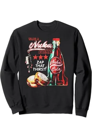 Fallout Video Game Take a Nuka Cola Break Zap That Thirst Sweatshirt