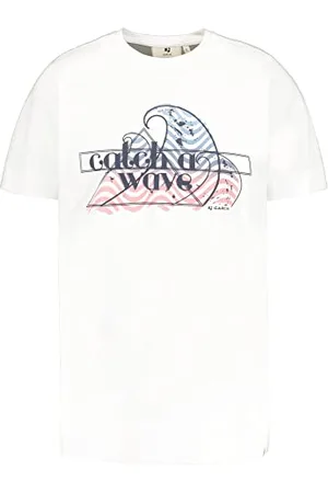 Garcia Herren Short Sleeve T-Shirt, White, XXL