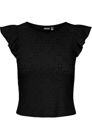 Pieces® Pcmimi Sl O-Neck Frill Top Bc