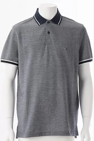 Tommy Hilfiger Herren Monotype Oxford Collar Reg Polo Mw0mw34778 S/S Poloshirt, Blue (Desert Sky/Ecru), XL