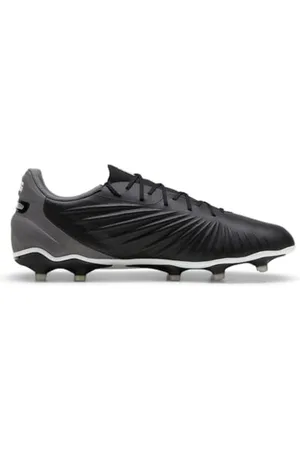 PUMA Unisex King Match FG/AG Soccer Shoe, White-Bluemazing-Flat Light Gray, 40 EU