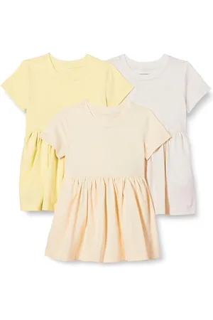 Amazon Mädchen Kurzärmeliges Jersey-Kleid, 3er-Pack, , 2 Jahre