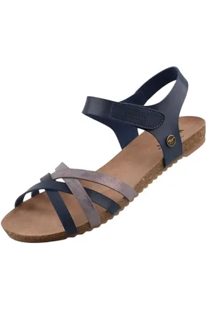 Mustang Damen Sandalen Blau/Silber EU 39